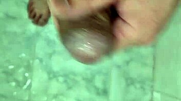 bisexual twink sucks penis in shower with cute brazilian neighbor