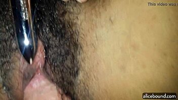 Young lovers try out a POV vibrator in their homemade porn film