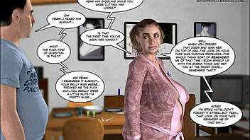 This 3D comic shows the fall of innocence.