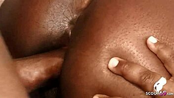 Fat BBW black mom seduces friend with huge ass and tits