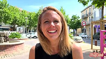 Julie, the flirty milf, hunts for steamy fun in part 1