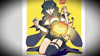 Cosplay waifu in anime style