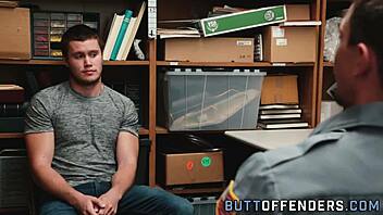 Teen Shoplifter Caught With Monster Cock, Gets Facial In Underwear