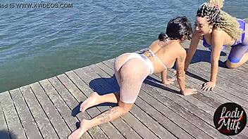 latina milf with big tits gives oral and gets cumshot