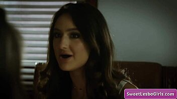 sexy horny lesbian brunettes eliza ibarra and hime marie kissing and licking pussies in bed