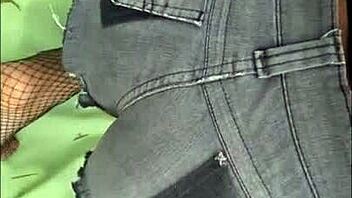 Small brunette on the island enjoys a public reality scene.