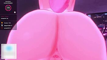 Bunny Vtuber Overpowers You with Massive Futa Cock in Anime