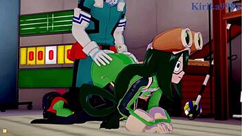 Tsuyu And Mt Lady Fuck Izuku