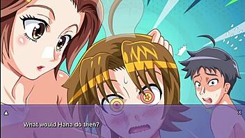 my neighbor gets a handjob from my wife in indecent wife hana ntr game 3