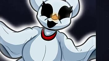 Cosplay waifu in anime style