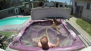 Watch Dayanara In Hot Tub POV 3