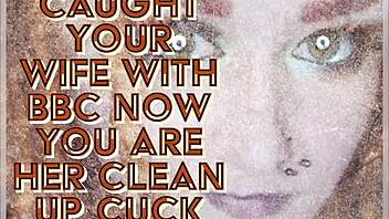 caught your wife with that big black cock now you're her clean up cuck 😏