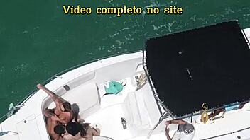 big ass blonde gets anal fucked by monster cock in front of captain.