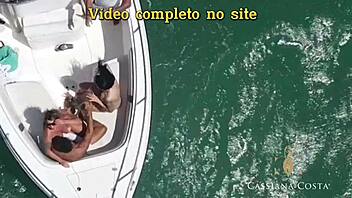 big ass blonde gets anal fucked by monster cock in front of captain.