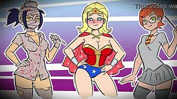 Cosplay waifu in anime style