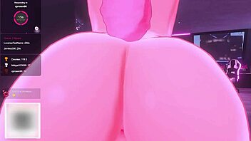 Bunny Vtuber Overpowers You with Massive Futa Cock in Anime