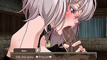 Can azel handle all those dicks in hentai?