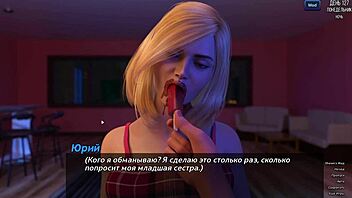 3D cartoon with fingering and fucking scenes