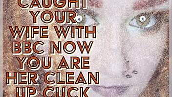 caught your wife with that big black cock now you're her clean up cuck 😏