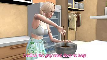 Blonde Gets Roughly Fucked At Home In 3D Animation Sims 4