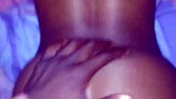 A dwarf seduces me in my own home with her big ass and I have a big black cock