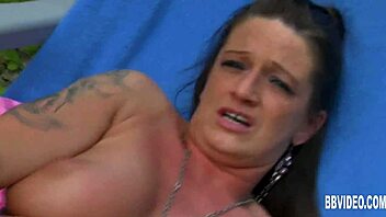 Busty german milf masturbating outdoors, want to watch?