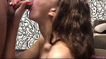 Hey, wanna see this teen give sensual blowjob and hard doggystyle?