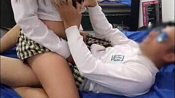 Student fucks athletic professor for top grade, craving his rumored huge cock