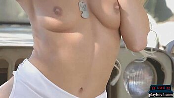 Jennifer Ann Strips Outdoor Naturally