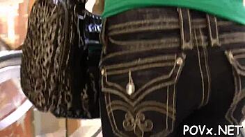 Petite Teen Bent Over For Blowjob And Fucking