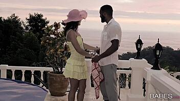 Julia Roca Dominates with Fierce Handjob in Pantyhose Scene