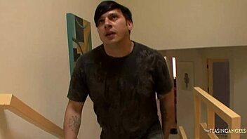 Titty fucking his white dick got the brunette ready for hardcore interracial pounding.