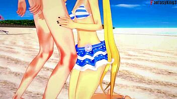 Oops, I Meant Marie Rose Suckin’ on Beach in Bikini!