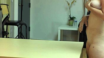 audrey decker shows her big tits in hardcore casting interview