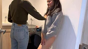 homemade lesbian kisses stepbrothers wife and masturbates