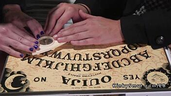 i'm lesbian teen slave getting anal in threesome with bondage and rimjob oops