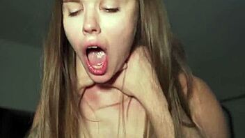 Tight teen gets her ass destroyed in quickie doggystyle fucking with facial