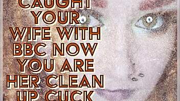 caught your wife with that big black cock now you're her clean up cuck 😏