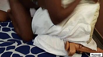 Her insatiable craving for big black cocks and dildos drives her wild!