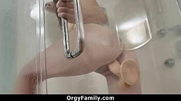 Horny stepsister orgasms intensely as she takes her stepros cock deep - orgyfamily