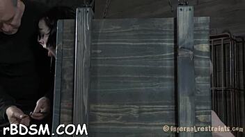 I'm the hottie in latex dress getting punished with toys and blowjob in the garage