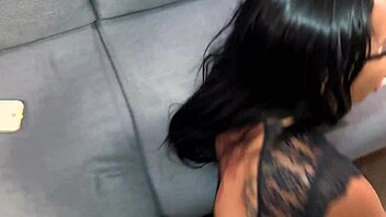 Stepson bangs Leyne Rodriguez on the stuck couch 😏