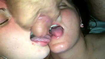 Wife and friend drenched in cum after wild 3some! Webcam captures every facial drop in HD! 😜