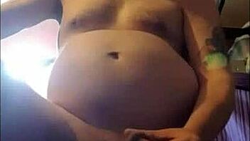 shy bisexual male shoots a big cumshot at home