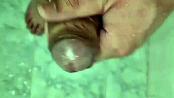 Steamy shower scene with a hot bisexual guy and a sloppy cock fetish