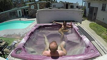 Watch Dayanara In Hot Tub POV 3