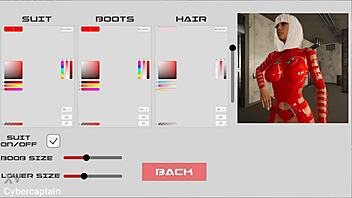 3d metal bondage fetish game with big tits femdom