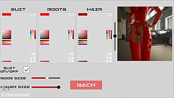 3d metal bondage fetish game with big tits femdom