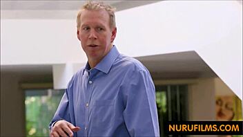 hey, the babysitter sucks big cock after nuru massage 😏 what a surprise!