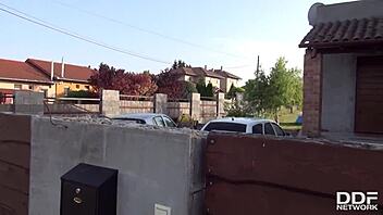 Super hot French teen Anna Siline devours thick cock in steamy debut tape.